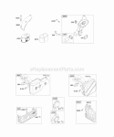 Air Cleaner Muffler Diagram and Parts List for 12K612-0123-B1  Briggs and Stratton Engine